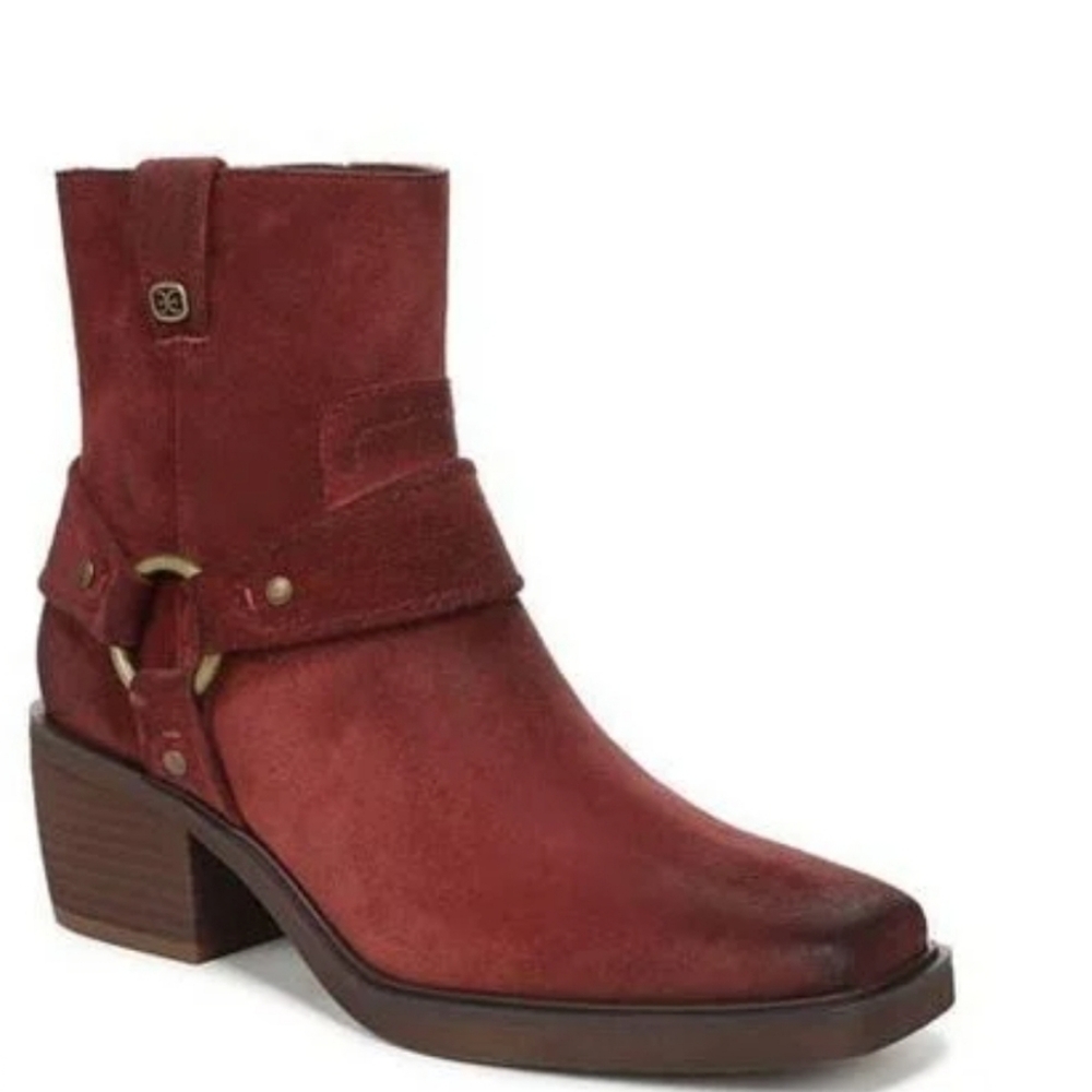 Sam Edelman Barrett Harness Bootie- Red
